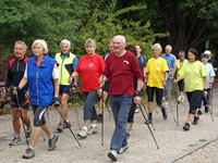 Walking bei der Grünen Glacis-Brücke im Luitpoldpark