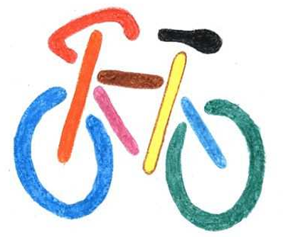 Familien-Fahrradtour mit Picknick und Spiel